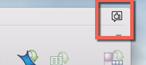 Click the feedback icon on the top right of Detail View.