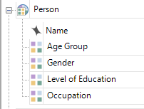 Person classification with attributes for Age, Gender, Level of Education and Occupation.